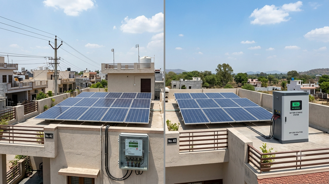 On grid vs off Grid Solar Panel System