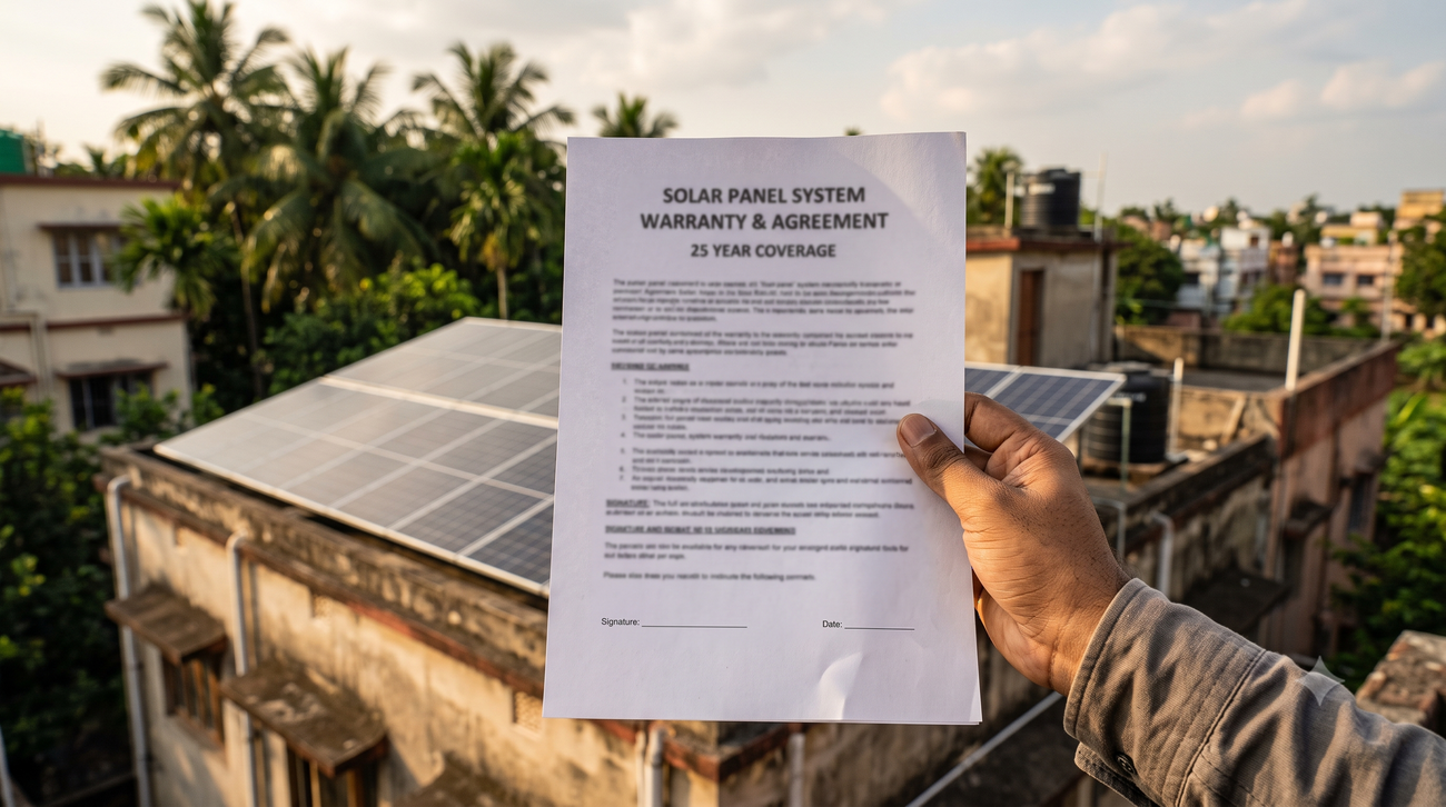 solar panel warranty document